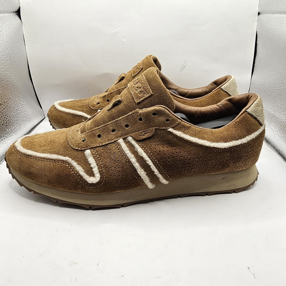 UGG Trigo Spill Chestnut Suede Wool Men's Shoes Size 10