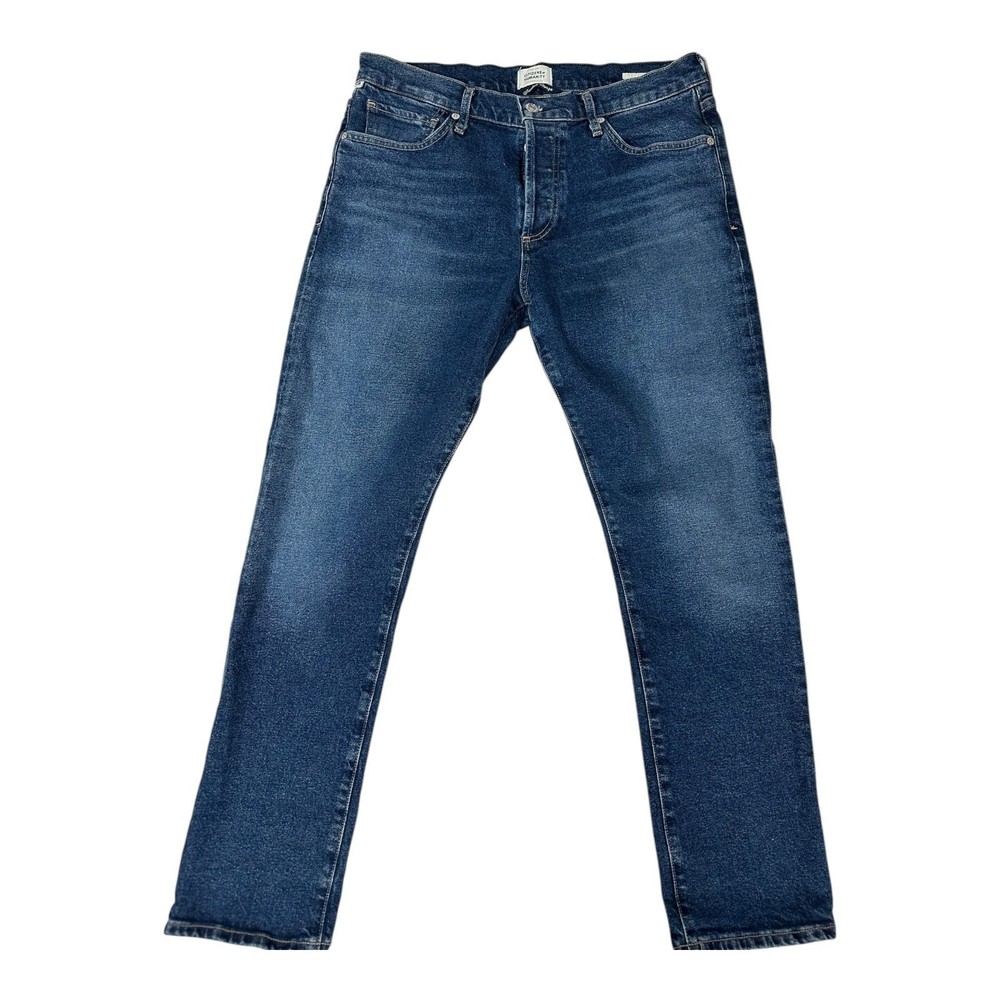 Citizens of Humanity Slim Fit Dark Wash Boyfriend Straight Leg Jeans for Women Size 28/6 Contemporary Style Denim