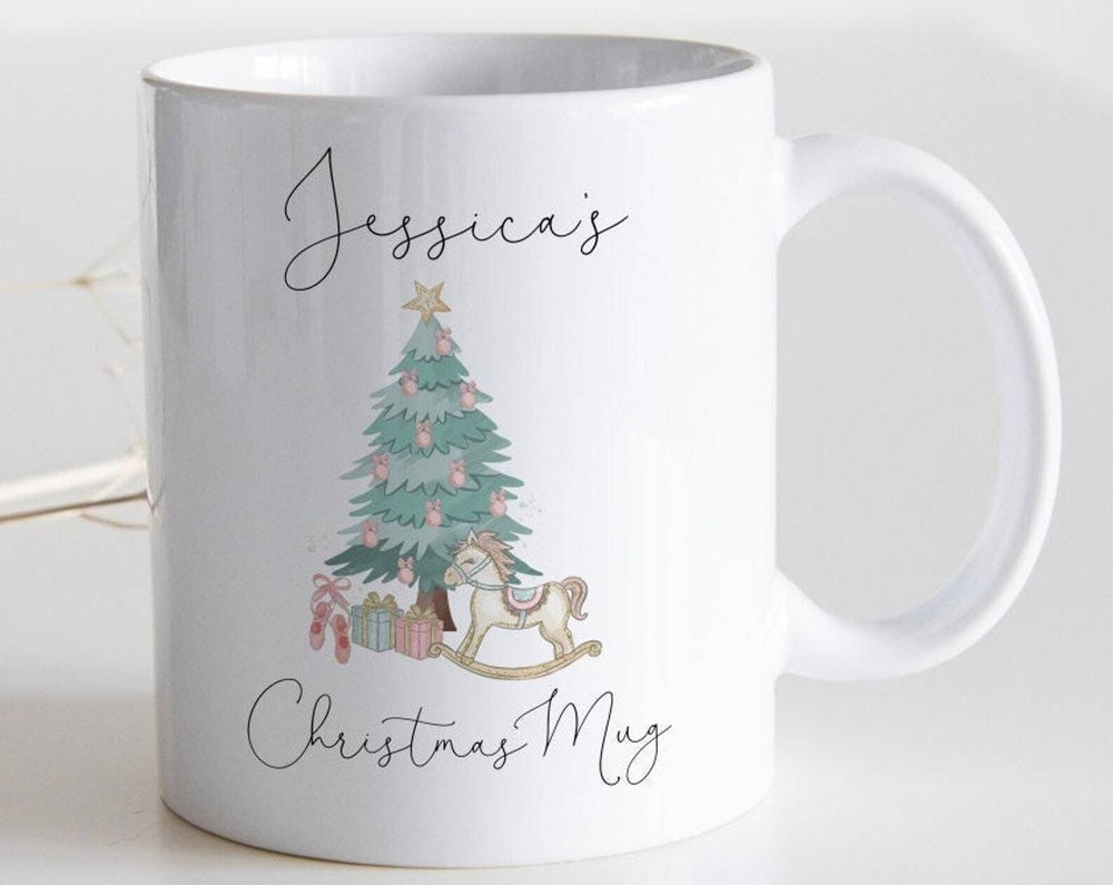 Personalised Christmas Mug Custom Xmas Mug Kris Kringle Gift Personalised Coffee
