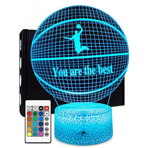 Basketball Beside 7 Colors Change + Remote Control with Timer Night Light