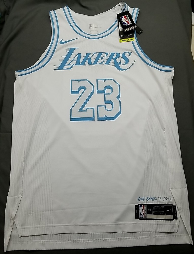 Nike LeBron James Los Angeles Lakers 2021 City Edition Jersey Size 48