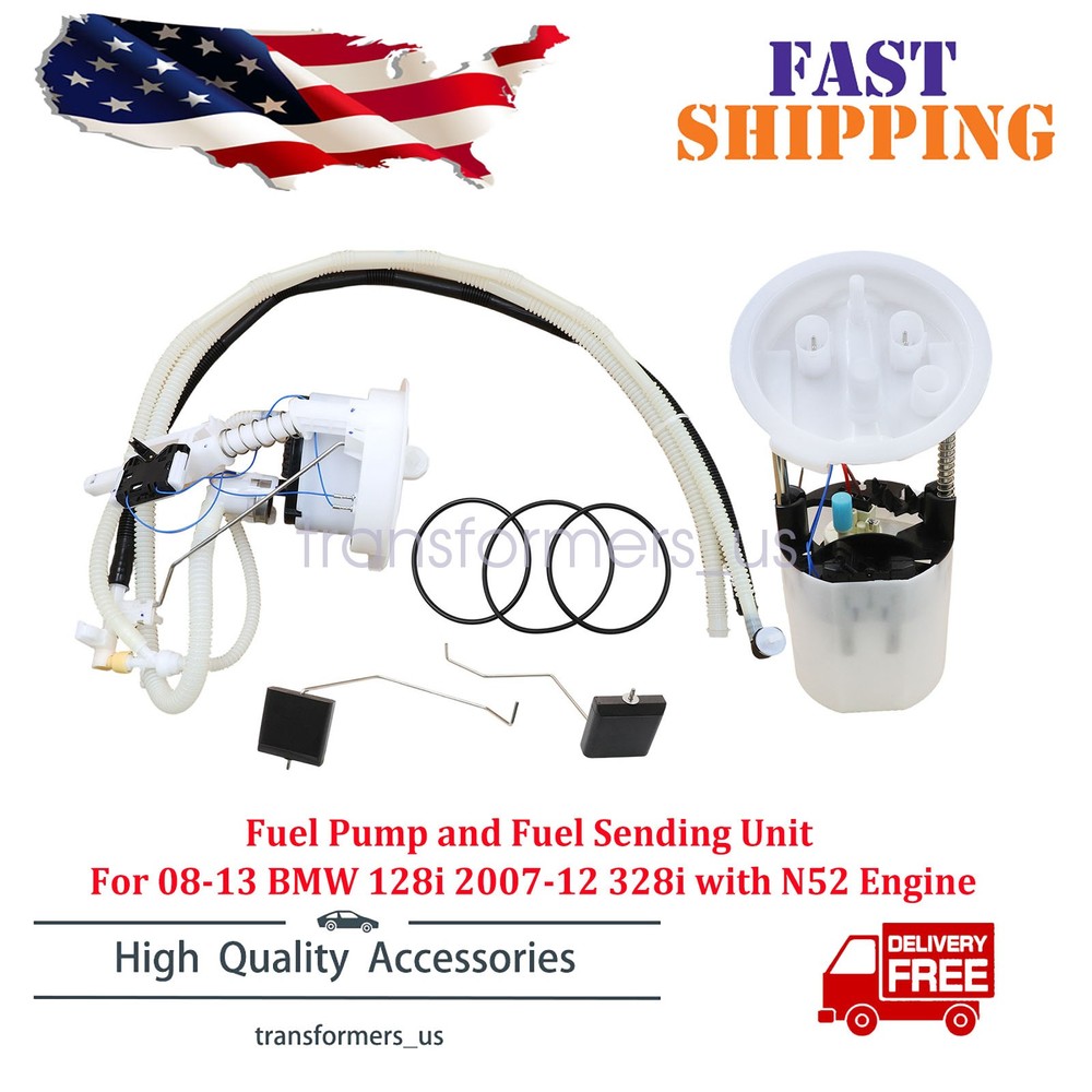 Fuel Pump and Fuel Sending Unit For 08-13 BMW 128i 2007-12 328i with N52 Engine