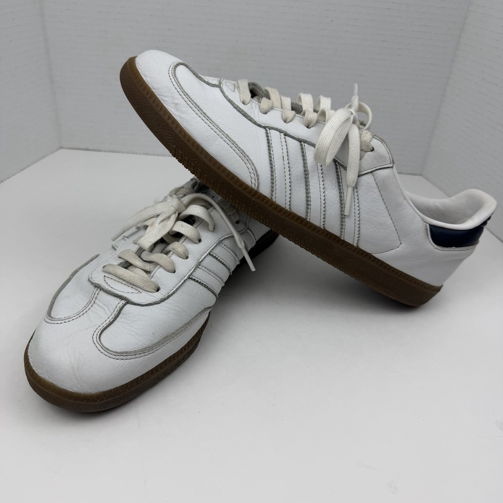 Adidas Samba OG Low White Leather Gum Sole Men’s Sz 11 RARE