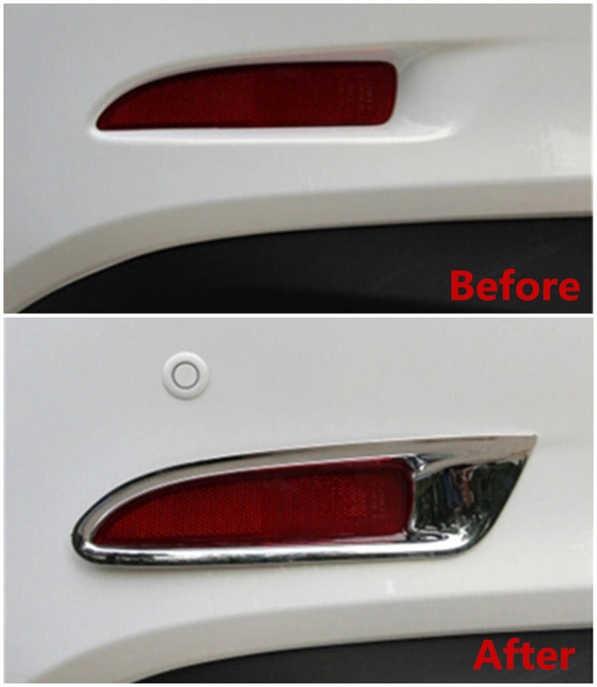 For Mazda 6 Atenza 2018-2021 Chrome Tail Rear Fog Light Lamp Covers Trim Bezel