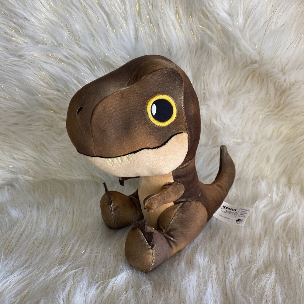 Kohls Cares For Kids Jurassic World Brown T-Rex Dinosaur 9” Plush Stuffed Animal