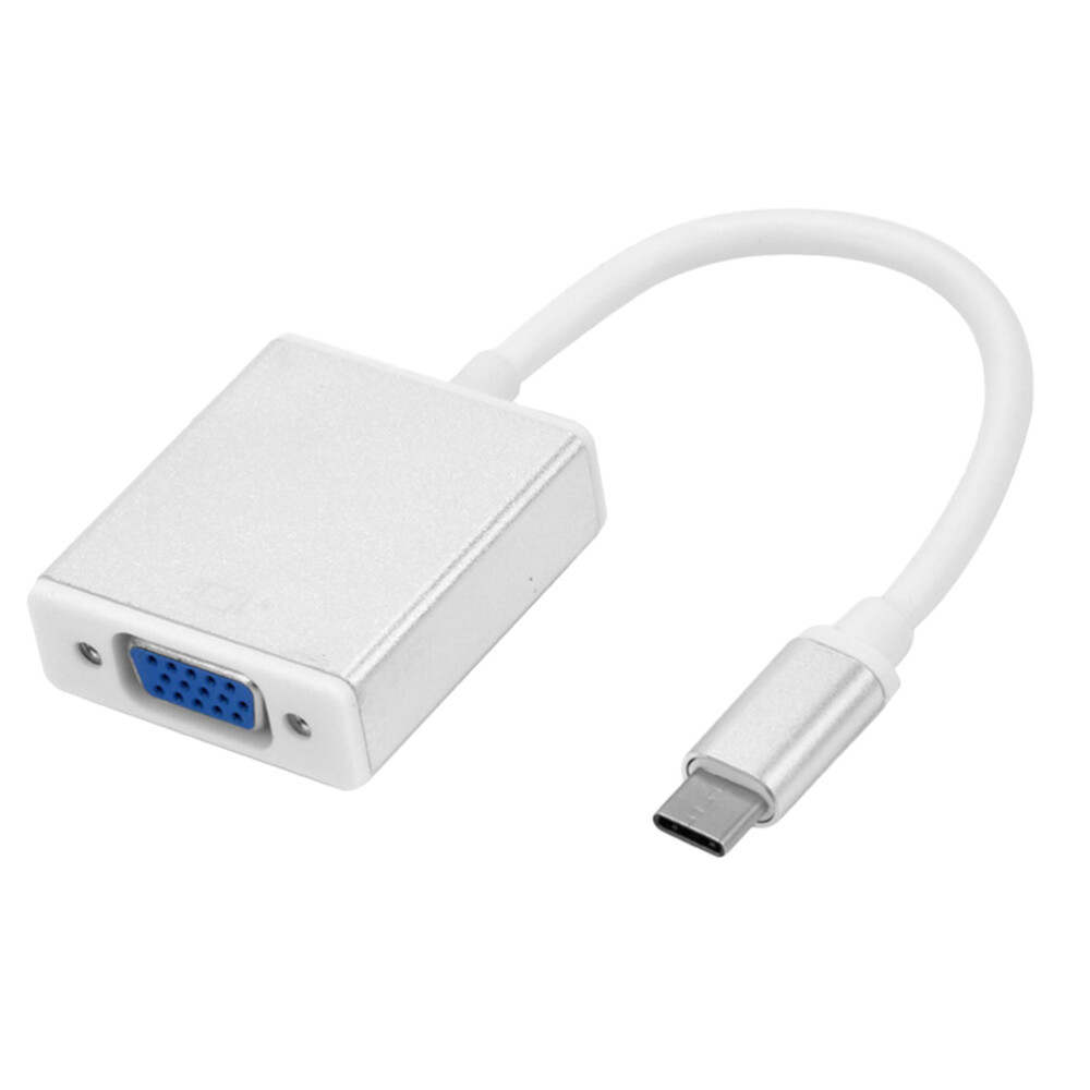 USB-C to VGA Adapter Cable for External Monitor Display