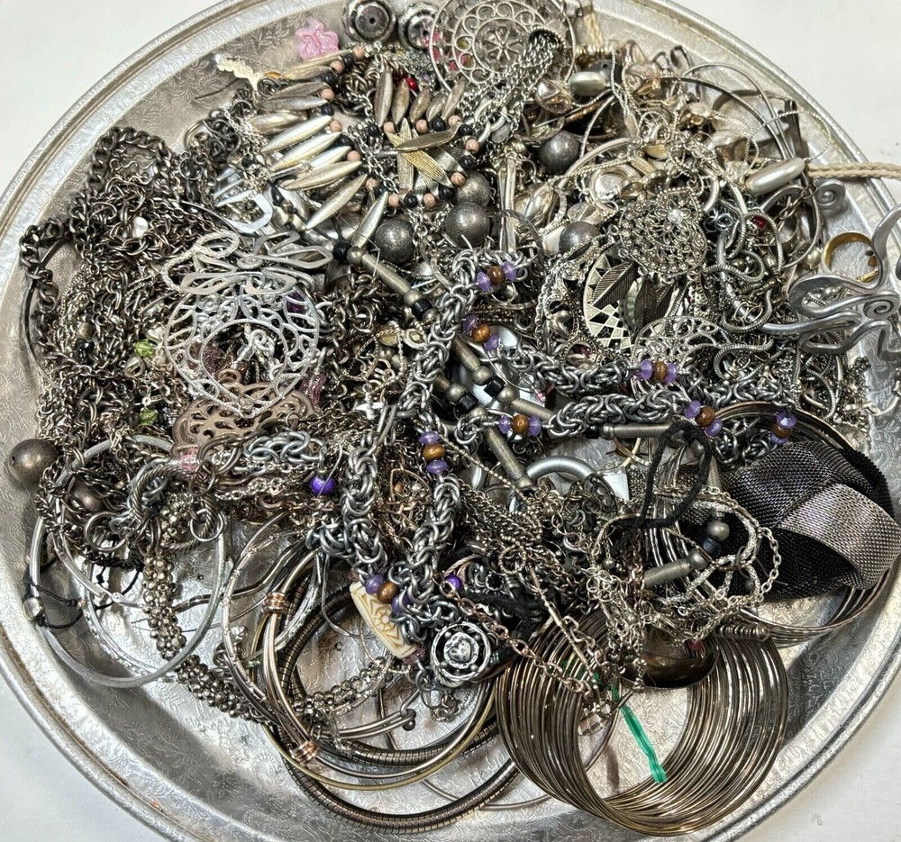 Jewelry 1 LB WEARABLE Bulk Lot Estate Vintage to Modern Costume-#HYT50
