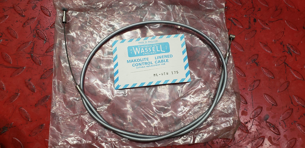 Vintage NOS Wassell Makolite Front Brake Control Cable ML-WEW 175 48 Inch