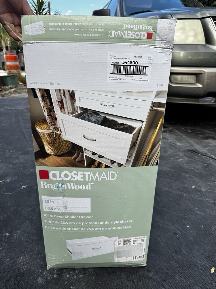 ClosetMaid BrightWood Shaker drawer