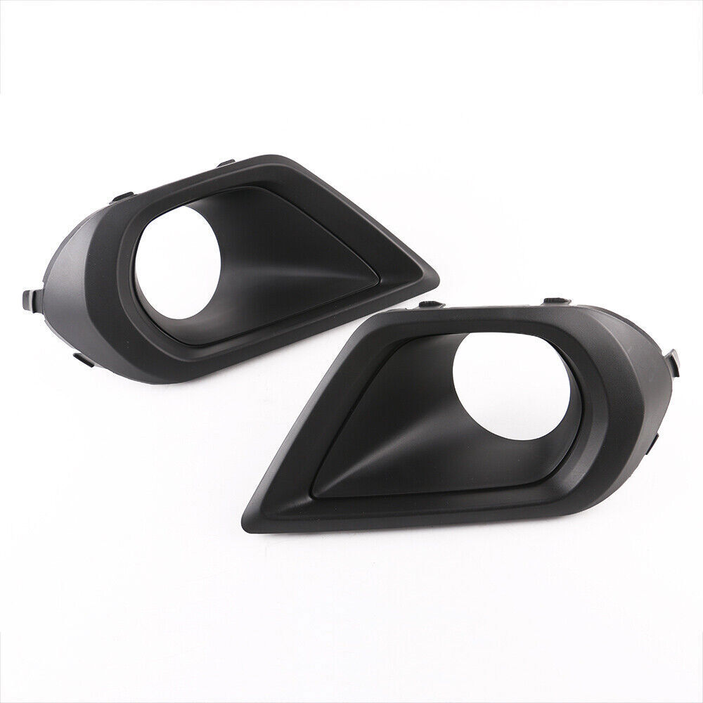 Fog Light Lamp Bezel Cover for 2014-2016 Subaru Forester Left+Right Black