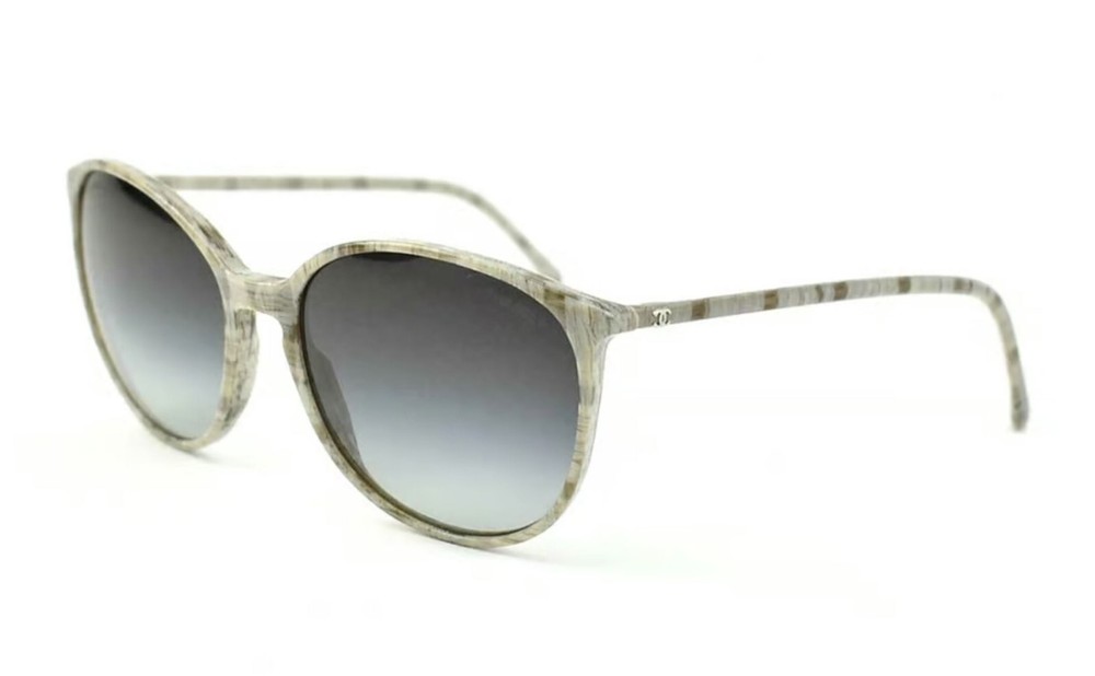 New CHANEL CH 5278 5278/S6 55mm Patterned Gray Cocomark Sunglasses Frames Italy