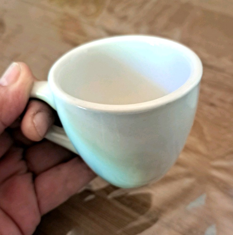 Demitasse Cup for coffee espresso  3 oz. Elegant Thick White Ceramic *New