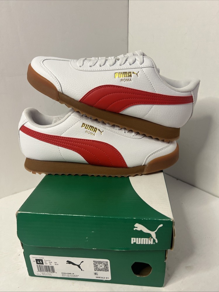 Size 4.5y - Puma Roma Red And Blue