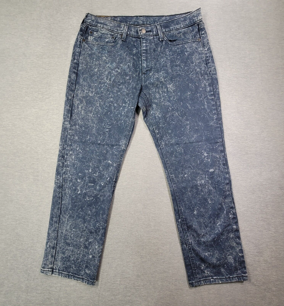 Levis 541 Jeans Mens 34x30 Blue Acid Wash Athletic Tapered Fit Y2K Skate Casual