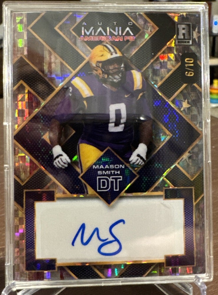 2023 Wild Card AutoMania Maason Smith #6/10 Autograph Jacksonville Jaguars Rookie Card