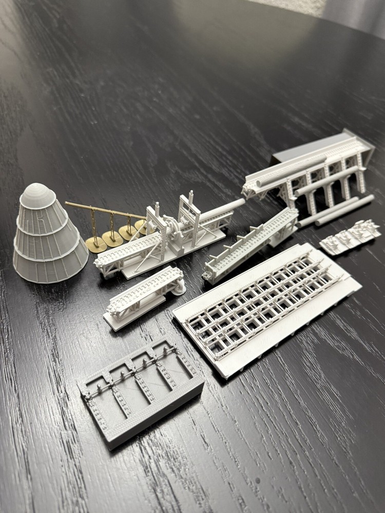 Saw Mill Accessories Lot - N Gauge- 1:160 Scale - No Assembly Required