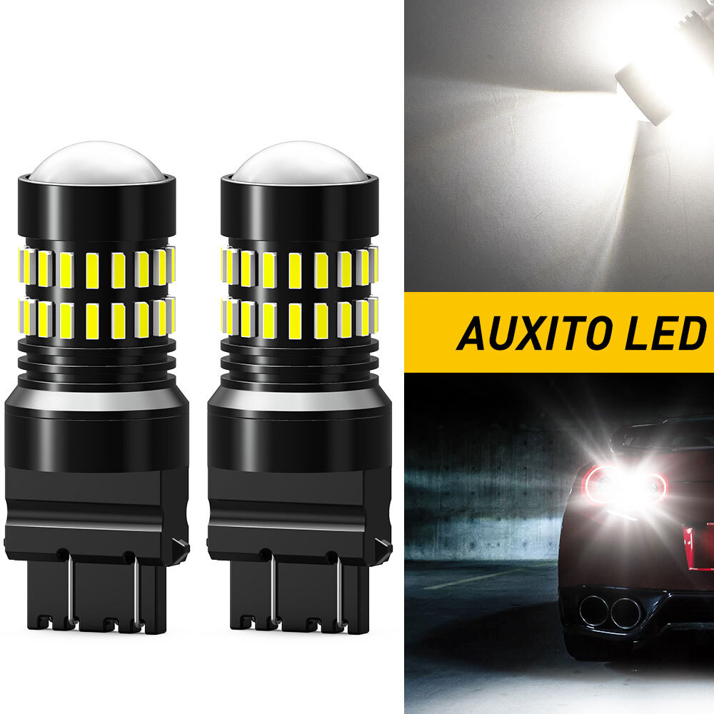 AUXITO LED Daytime Running 4114 3157 Lights for Chevy Silverado 1500 99-06 White