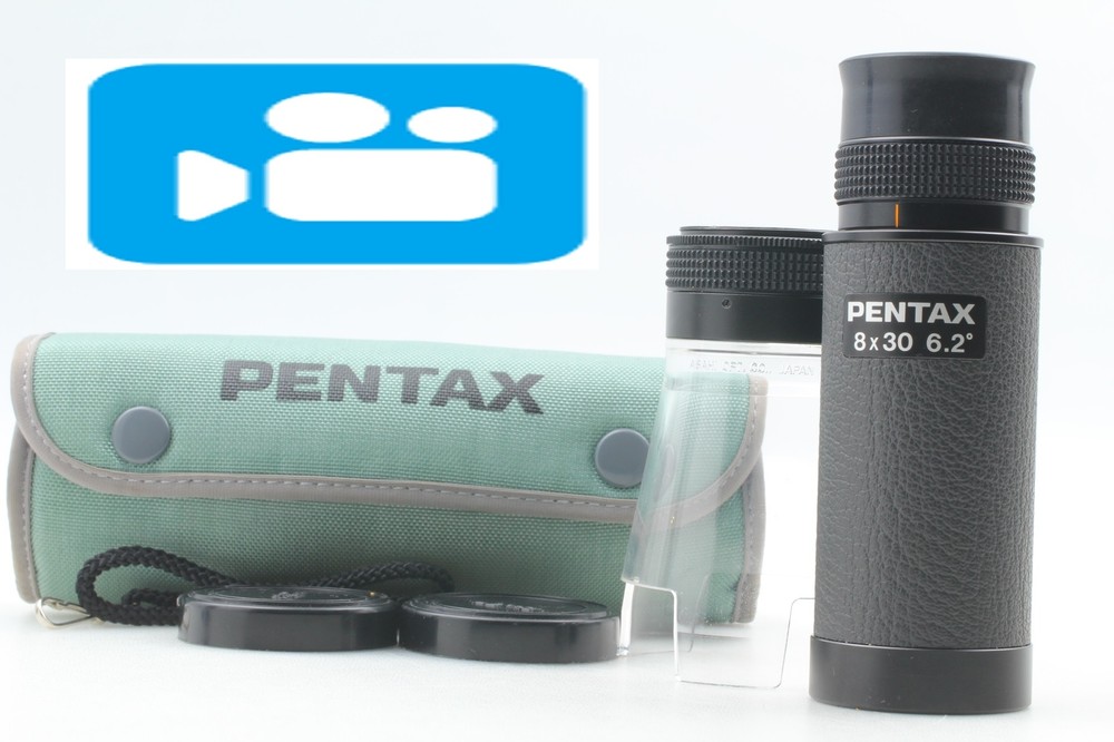 🎦👀W/Case [Exc+5] Monocular 8x30 6.2 Degree Telescope W/ Lupe Stand From JAPAN