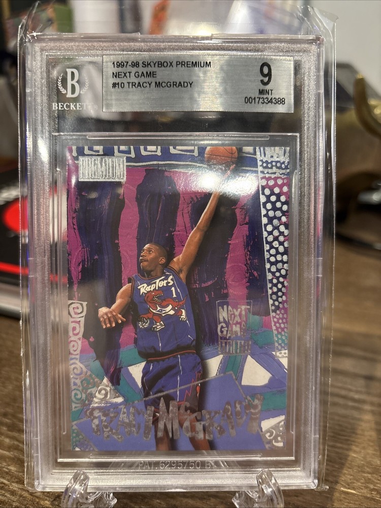 1997-98 Skybox Premium Next Game #10 Ng Tracy McGrady Rookie (RC) BGS 9 Mint