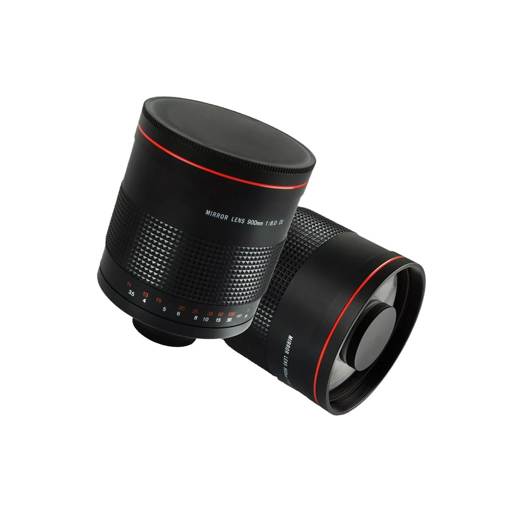 900mm F8 Mirror Telephoto Lens for Canon Nikon Sony Olympus M43 E-mount Cameras