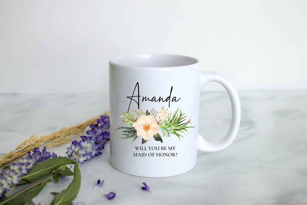 Bridesmaid Proposal Bridesmaid Mug Custom Personalized Mug Bridesmaid Gift