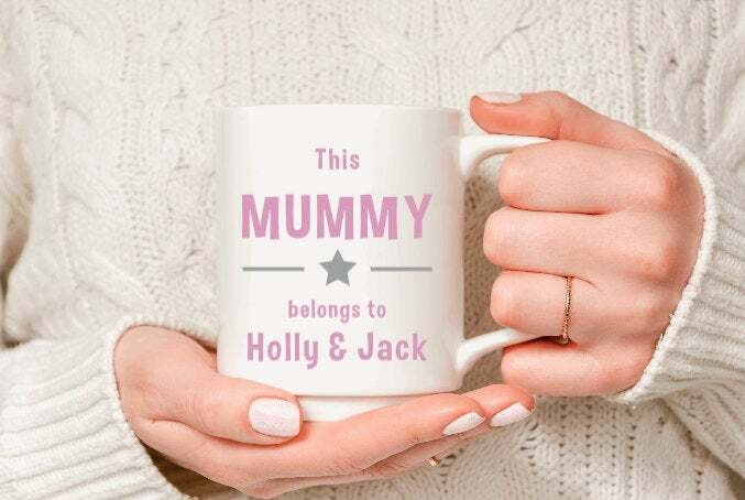This Mummy Belongs To Mug Nanny Grandma Auntie Personalised Mothers Day Gift