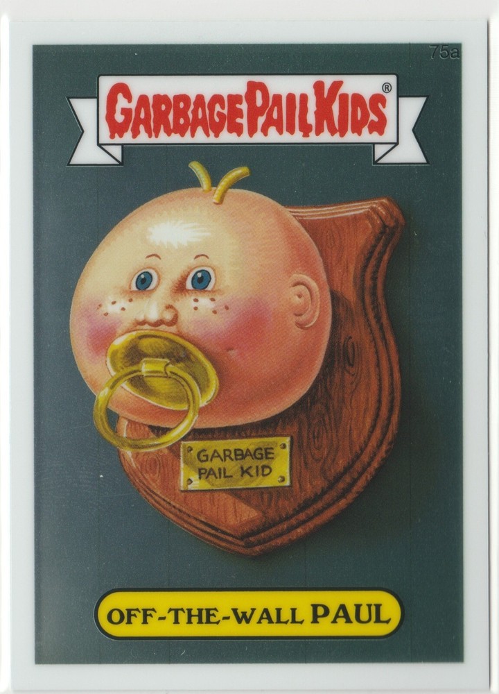 Vintage Garbage Pail Kids GPK Off-the-Wall Paul #75a 2014 Chrome Series 2 CS2