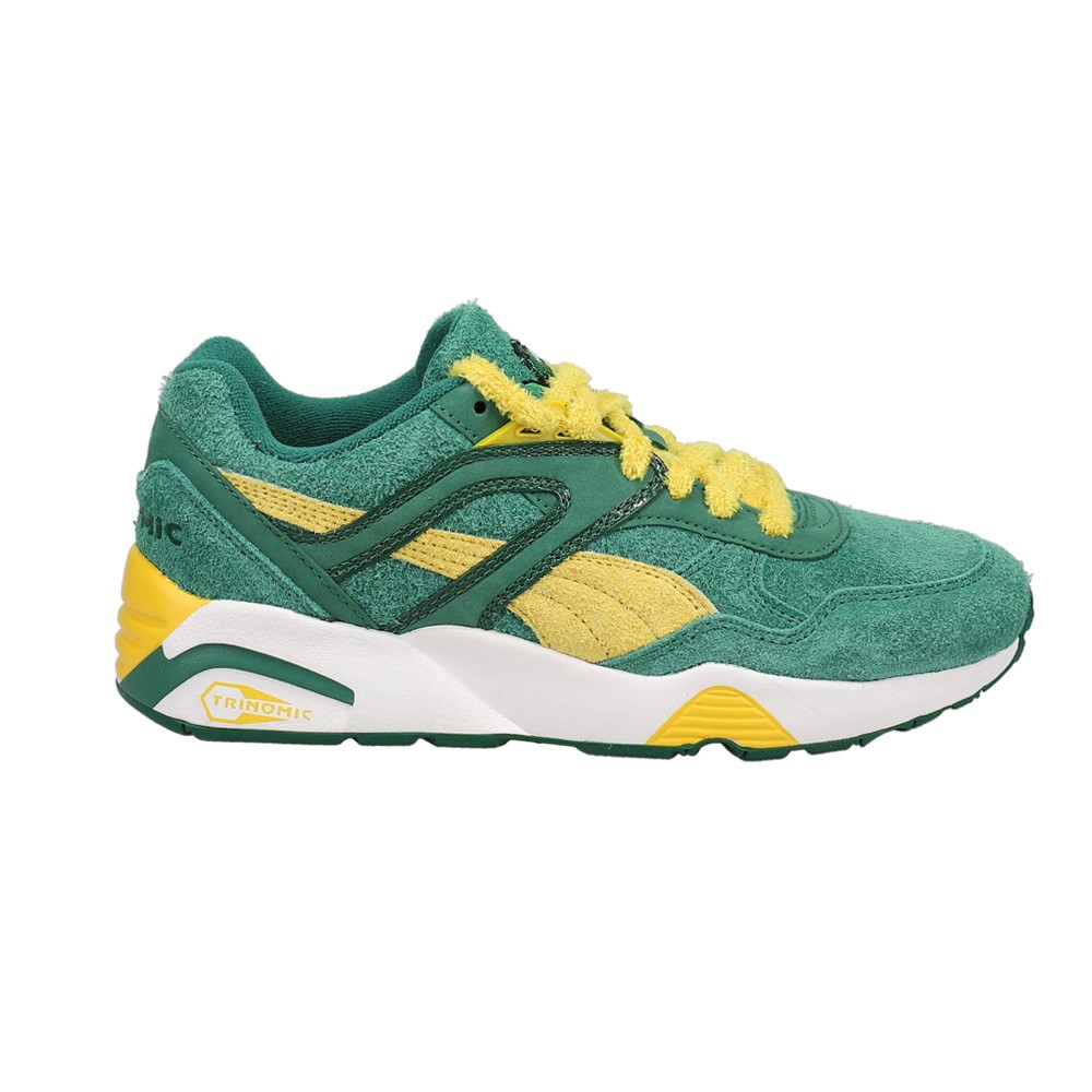 PUMA R698 Super Lace Up   Plush Set Mens Green Sneakers Casual Shoes 93387101
