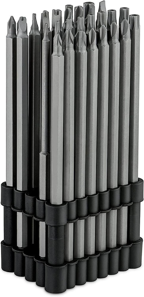 NEIKO 10224A 32-Piece 1/4-Inch Extra Long Security Bit Set for Drills