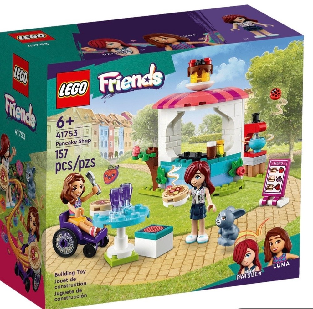 LEGO Friends 41753 Pancake Shop Retired NEW Sealed with Luna Paisley Mini Dolls