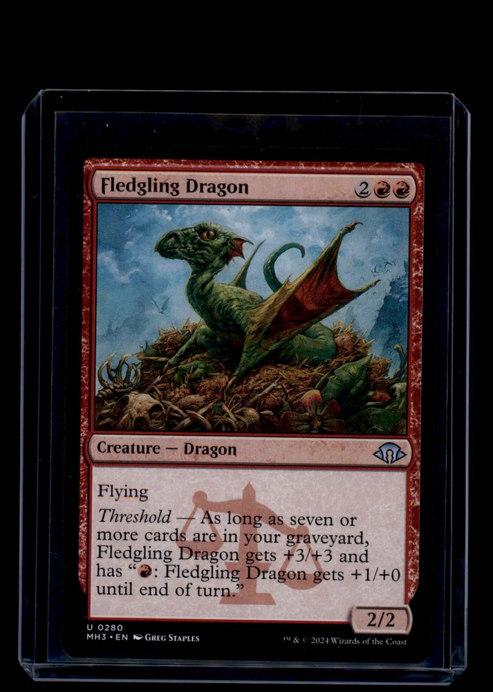 MTG Fledgling Dragon #280 Uncommon Modern Horizons 3