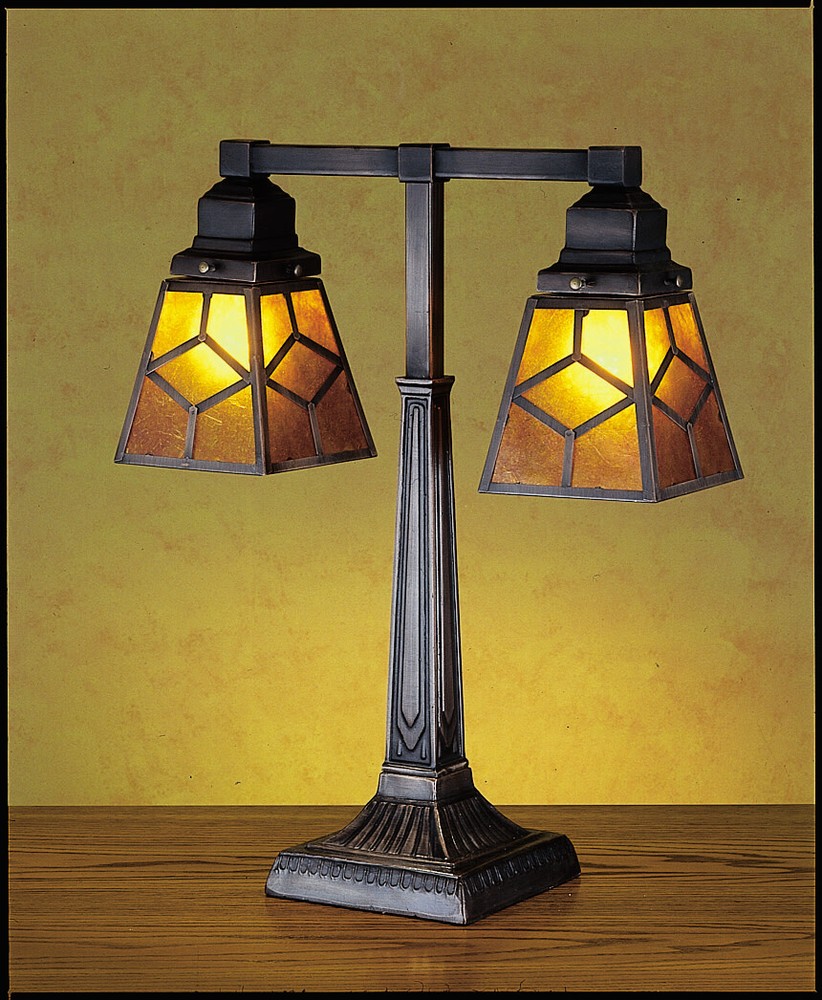 Meyda Tiffany 27879 Craftsman / Mission Table Lamp - Tiffany Glass
