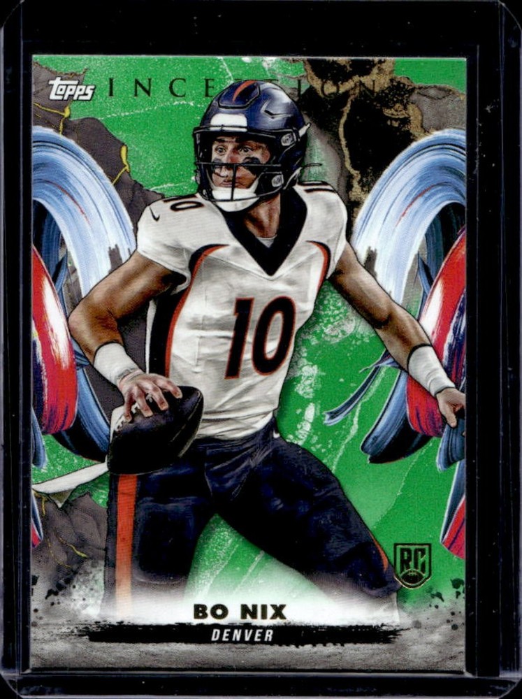 2024 Topps Inception Bo Nix Green Rookie RC #161 Broncos