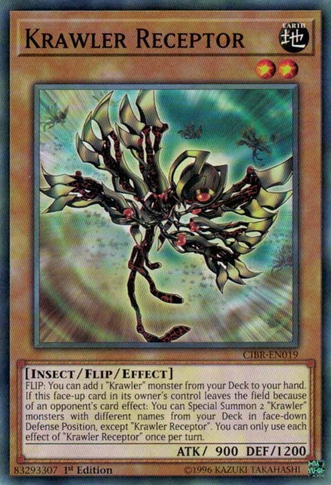Krawler Receptor CIBR-EN019 Common 1st Edition Lightly Played Yugioh Card