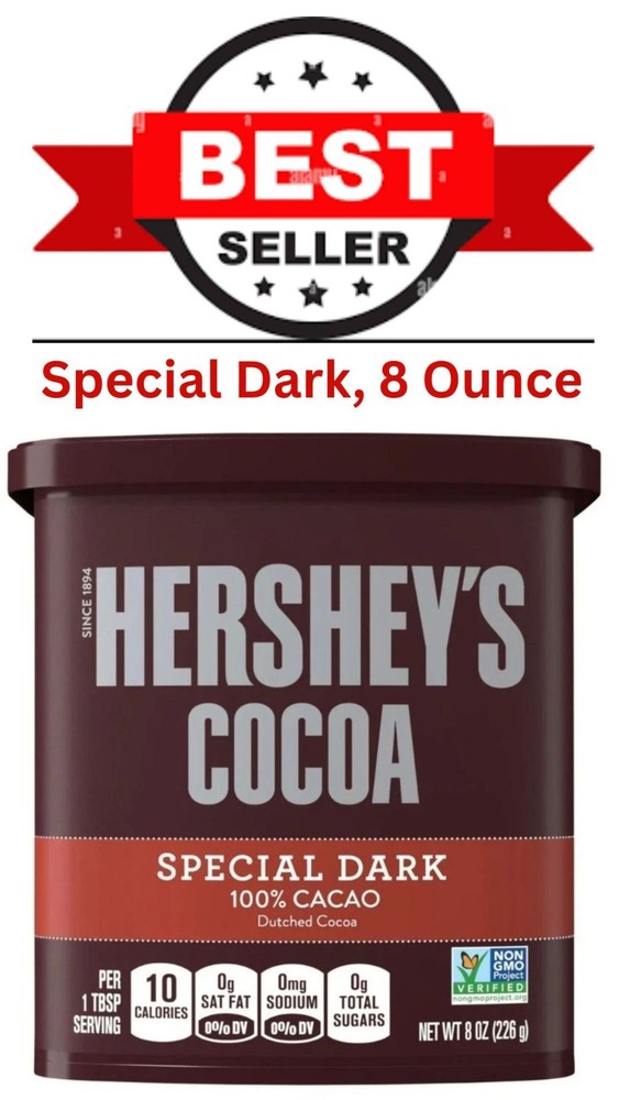 Hershey's Special Dark Cocoa Powder 8 oz Updated Packaging