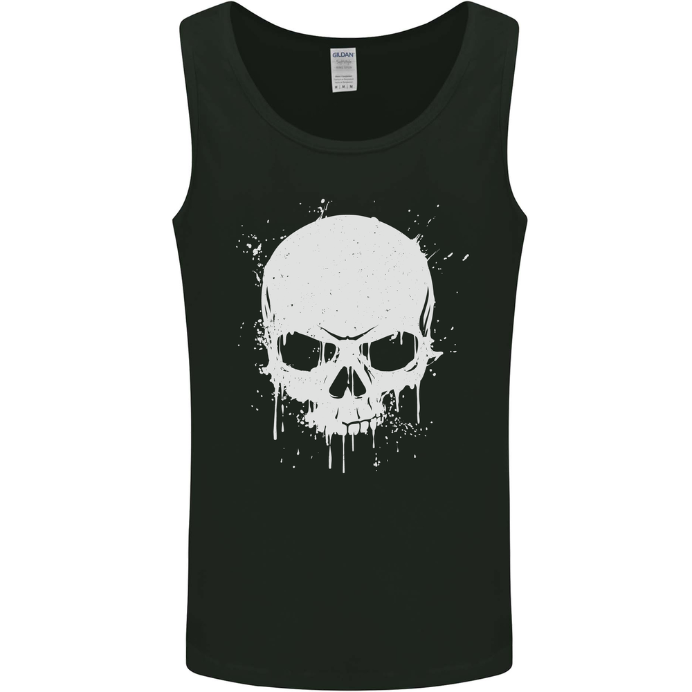 Skull Splatter Mens Vest Tank Top