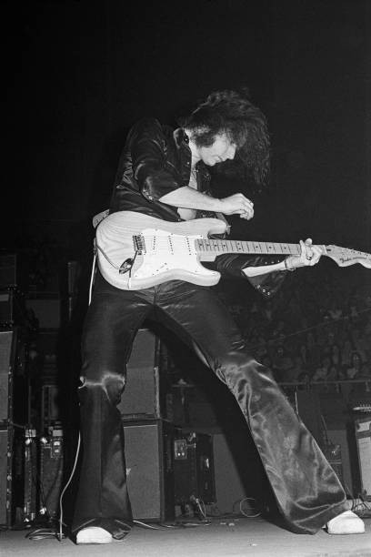 Guitarist Ritchie Blackmore from Deep Purple performs live on stag- Old Photo