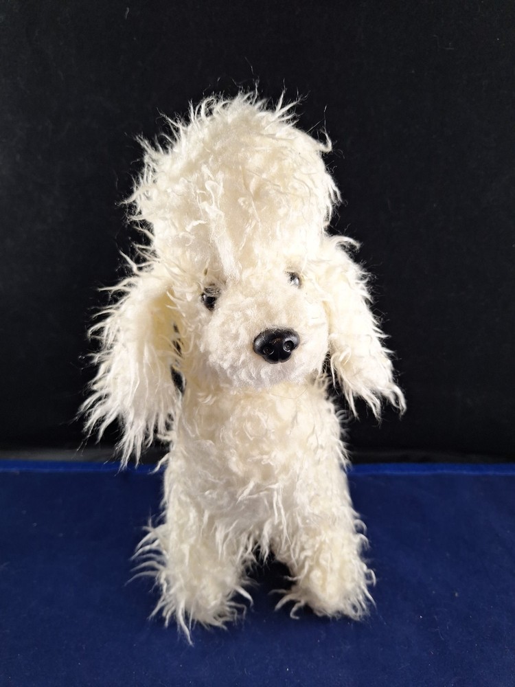 Vintage Russ Coquette White Poodle Plush Stuffed Animal Toy 4FB