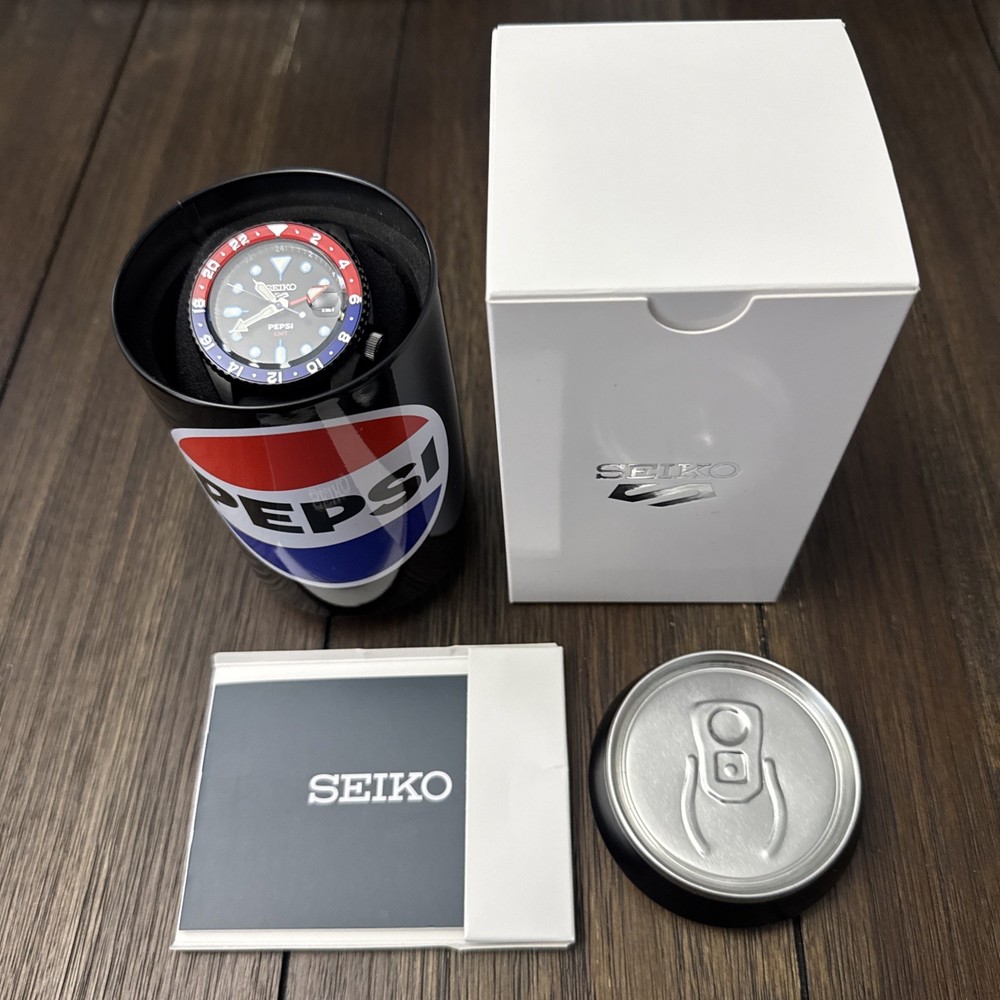 Seiko 5 Sports GMT Pepsi Collab Ltd Edition – Full Set – New WTH Tag