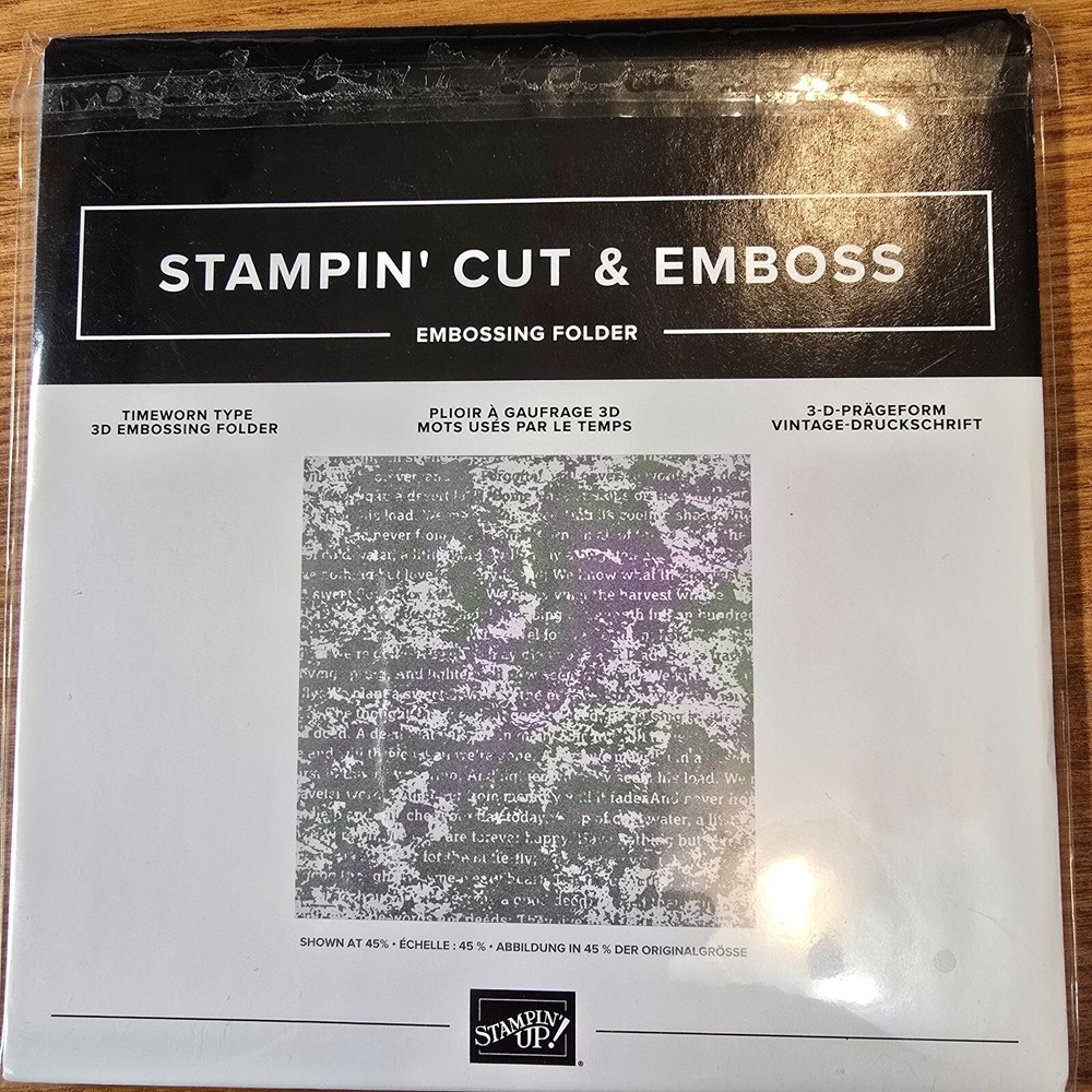 Stampin' Up! Timeworn Type 3D Embossing Folder