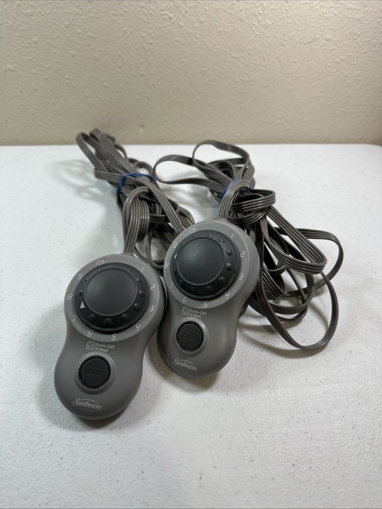 Sunbeam Dual Control Electric Blanket Controller Style S85KQA 4-Prong Tested