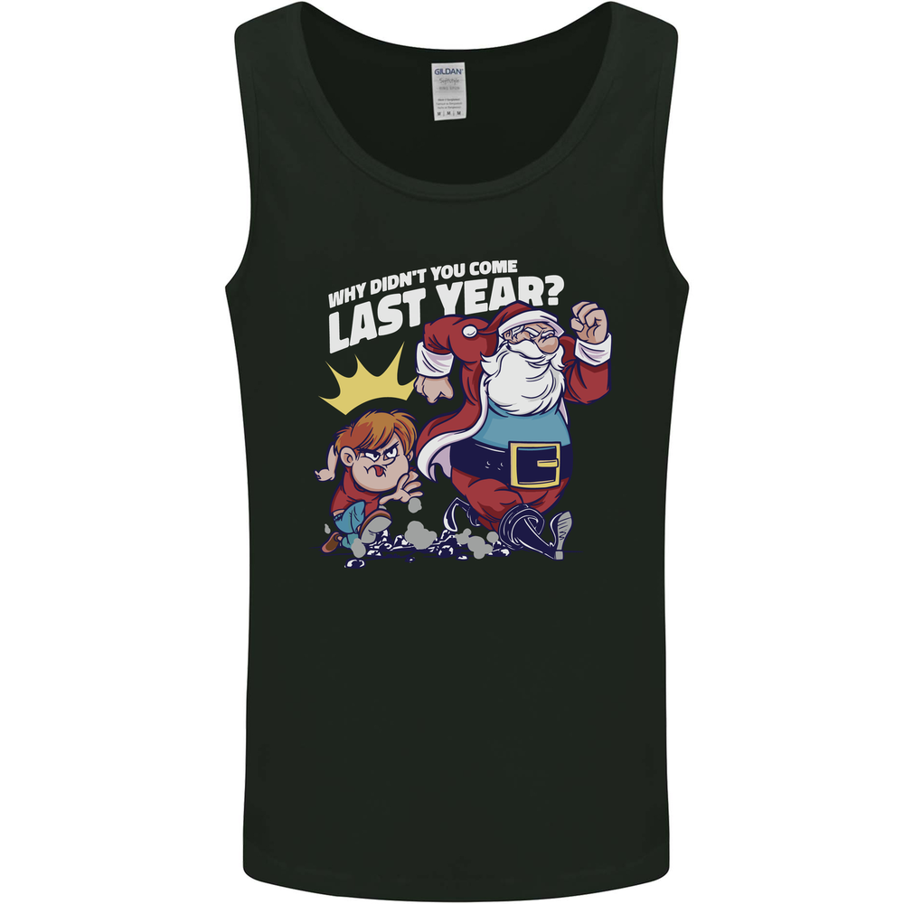 Christmas Santa Naughty List Xmas Funny Mens Vest Tank Top