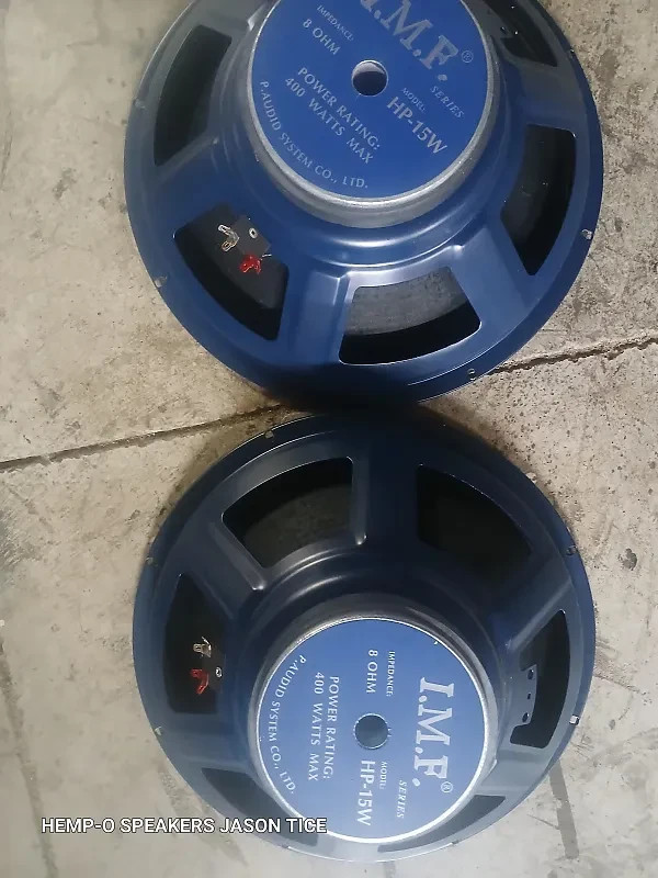 P.AUDIO HP-15W 15 Inch Woofers Pair - High Power Bass Speakers for PA Systems