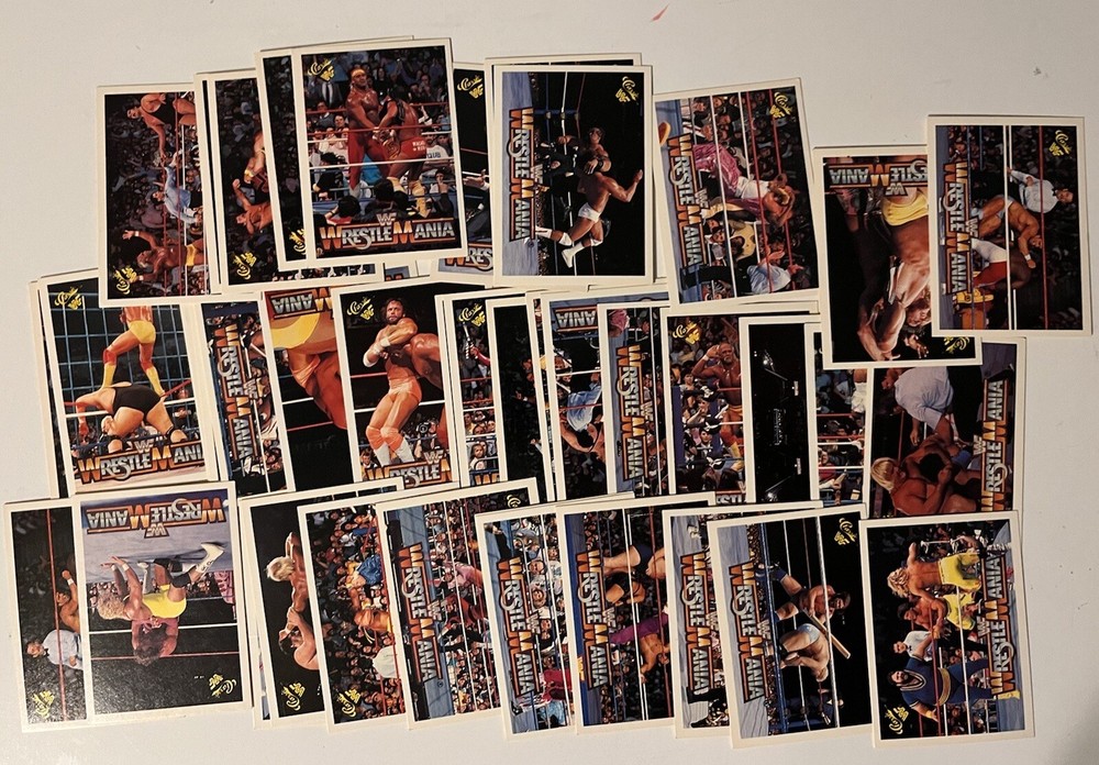 1990 Classic WWF Trading Cards - 43 count hulk warrior Andre demolition ****