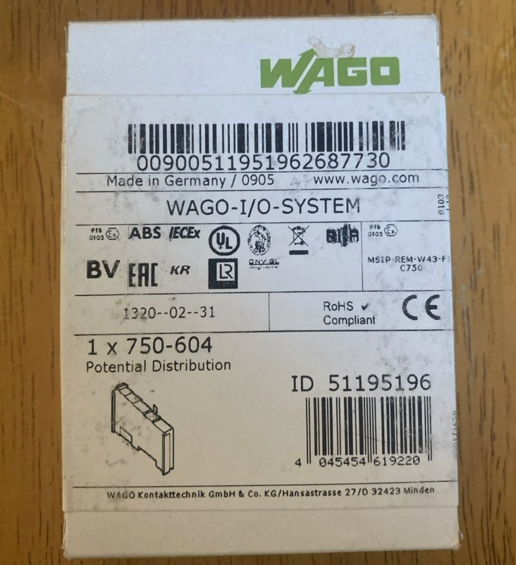 New In Box WAGO 750-604 PLC Module 750-604  750-604