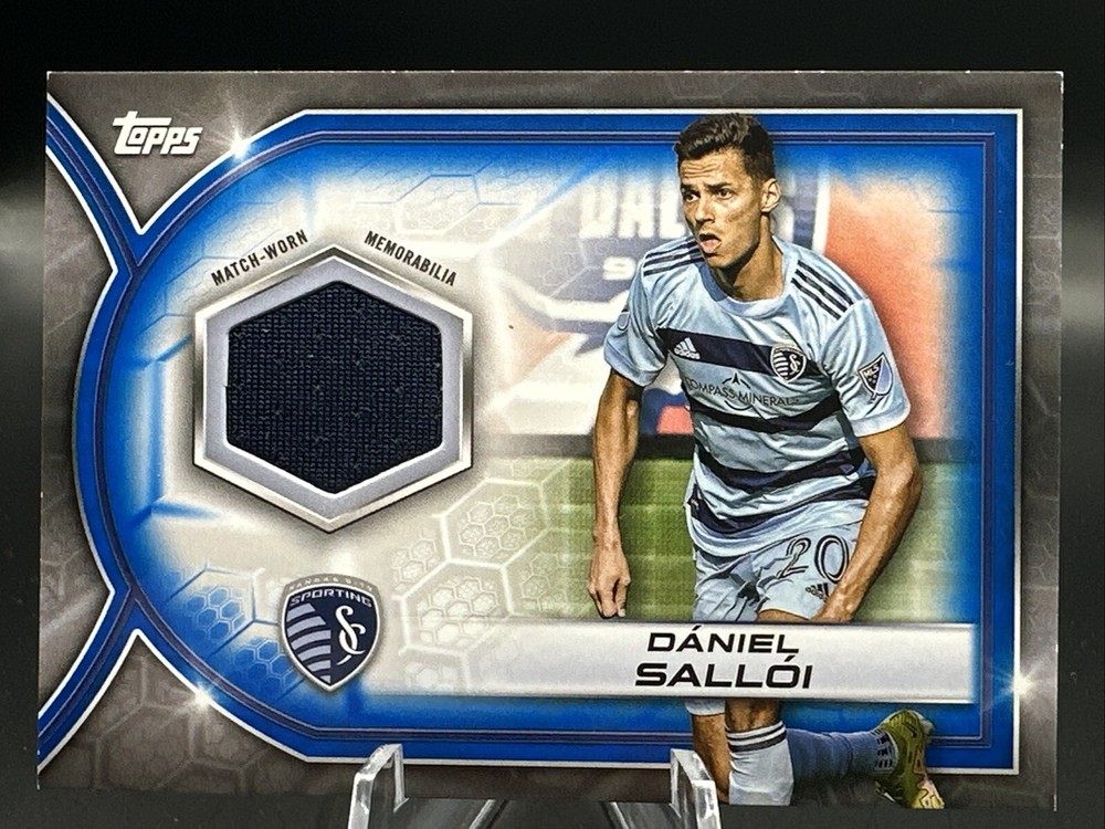 2023 Topps MLS Daniel Salloi Match Worn Blue Relic 019/199 #R-DS Kansas City