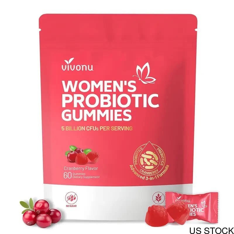 Feminine pH Balance Probiotic Gummies for Women | 60 Count 1 Bag Supply