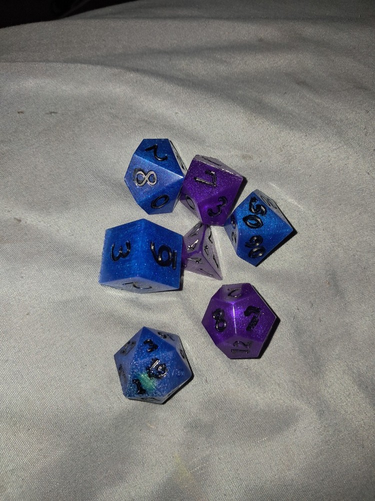 Handmade Epoxy Dice Set