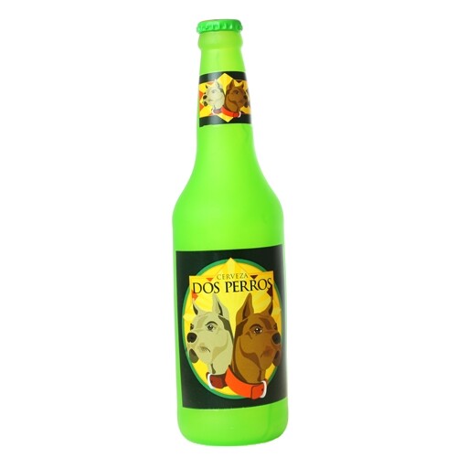 Silly Squeaker Beer Bottle Dos Perros 1 Each