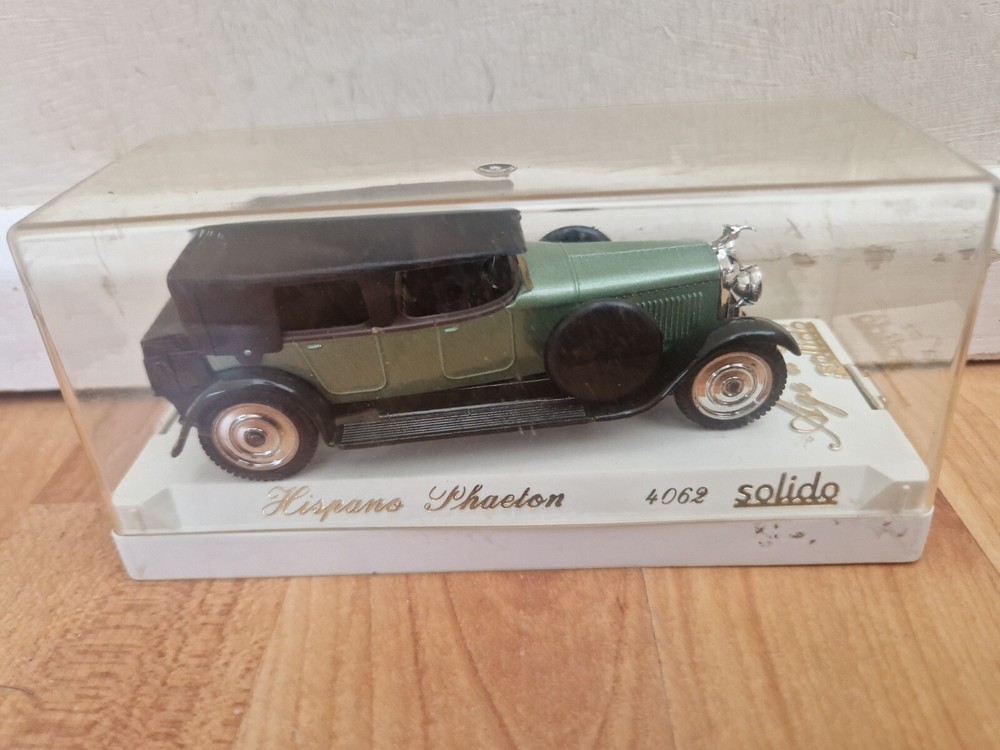1/43 SOLIDO AGE D'OR - CLASSIC HISPANO PHAETON MET. GREEN DIECAST CAR REF 4062